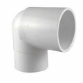 Homecare Products PVC 02304 0600 0.75 in. Schedule 40 PVC 90 Degree Pipe Street Elbow in White, 25PK HO2512387